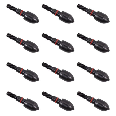 12 Pack Archery Field Points 100 And 125 Grain Screw In Arrow Tips For Recurve Bow, Compound Bow And Crossbow, 8-32UNF Threads