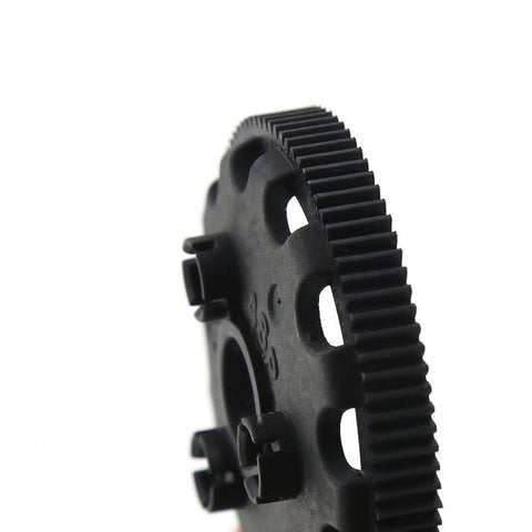 Close-up side view of 48P 83T Spur Gear 4683 Upgrade for RC Slash, Stampede, Rustler, Bandit showing teeth and durable nylon material.