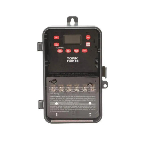 Plug-and-Play Astronomic 7 Day Time Switch for Auto On Off Scheduling, 120 277 VAC, 1 Channel DPST Dry Contact and 24 Hour Digital Display