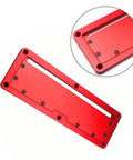 Red Aluminum Alloy Flip Adjustable Throat Plate For Electric Circular Saw, Precision Table Saw Insert Plate, Quick Fit Pro Grade Accessory