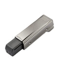 Soft Close Straight Arm Full Overlay Cabinet Hinges Nickel Finish Clip On For Frameless And Face Frame Doors Adjustable Quiet Operation Pack Of 20 No Fuss Install, hinge detail.