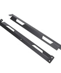 Beefy Underbody Truck Tool Box Mounting Bracket Kit With Screws For Trailer Underbody Boxes Rugged Heavy Duty Mounting System, black.