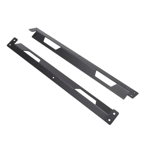 Beefy Underbody Truck Tool Box Mounting Bracket Kit With Screws For Trailer Underbody Boxes Rugged Heavy Duty Mounting System, black.
