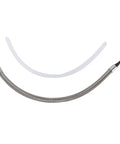 Go To Replacement Milk Tube For Coffee Makers Featuring Stainless Steel Hose And Opaque PC Jacket Anti Drip Build Fits We8 E6 D6 Z8 Z6 Appliances - stainless steel tube and clear milk line