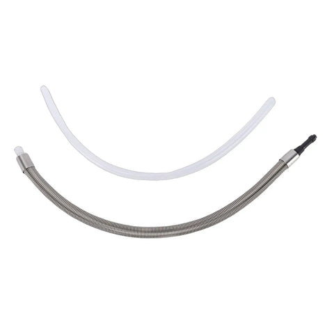 Go To Replacement Milk Tube For Coffee Makers Featuring Stainless Steel Hose And Opaque PC Jacket Anti Drip Build Fits We8 E6 D6 Z8 Z6 Appliances - stainless steel tube and clear milk line