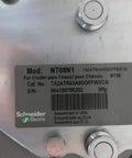 Masterpact Low Voltage Power Circuit Breaker 3 Pole 800 Amp 600 V AC Refurbished NT08N1 label showing specifications and serial number.