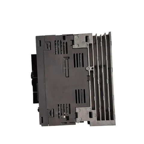 Industrial Servo Drive For Automation Systems Factory Sealed And Ready To Ship Rock Solid Performance Plug And Play Motion Controller For CNC Robotics And Industrial Machinery In Stock With Fast Lead Time Durable Easy Setup, black finned metal housing