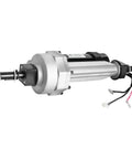 24V 350W Electric Transaxle Motor With 21.67 To 1 Gear Reduction for DIY projects, 3000RPM, 19mm shaft, silver metal finish