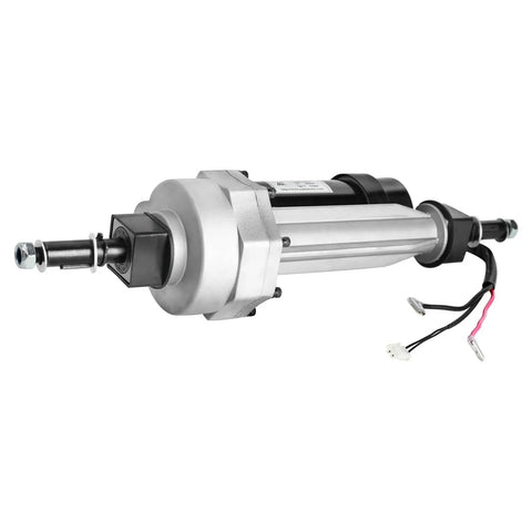 24V 350W Electric Transaxle Motor With 21.67 To 1 Gear Reduction for DIY projects, 3000RPM, 19mm shaft, silver metal finish