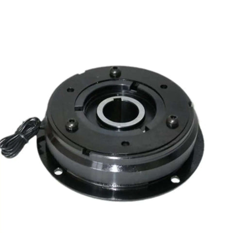 Electromagnetic Clutch Brake Unit For LFDL4-160 Base Model 24V heavy duty torque system, black, industrial use, front view