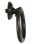 Side view of the Origins Collection 2 Inch Furniture Ring Pull in Oil Rubbed Bronze for Cabinets Drawers and Furniture Pieces