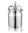 Professional 1000ml Pneumatic Spray Gun With Big Iron Hopper And Precision 1.8mm Tip for rock solid car painting projects, shiny metal hopper.