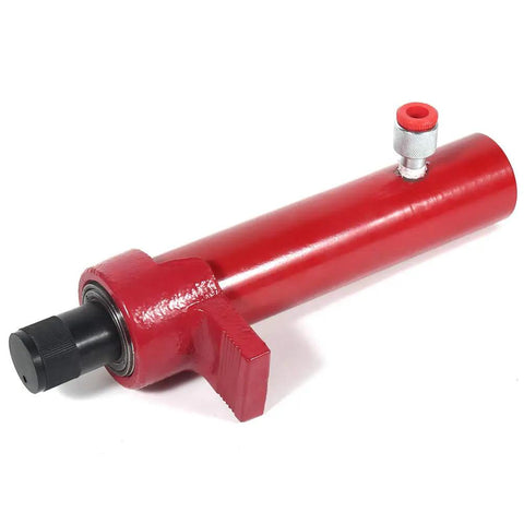 10 Ton Hydraulic Porta Power Kit With Heavy Duty Car Jack Ram For Auto Repair Shop Use, red steel ram cylinder for lifting jobs.