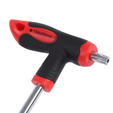 Top Tier 16 Piece T Handle Hex Keys And Star Wrench Set Made From Premium Chrome Vanadium Steel For Heavy Duty Automotive Repair Home DIY Projects And Machine Maintenance Work That Really Gets The Job Done Right, T50x200mm