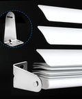 Heavy Duty Metal Blinds Hold Down Brackets Silver Door Bottom Clip Kit With Screws, showcasing steel clips and support design.