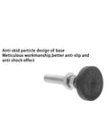 Beefy Four Pack Screw On Leveling Feet Heavy Duty Adjustable Furniture Levelers With Anti Skid Rubber Swivel Base M8 Thread