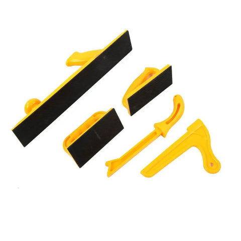 Safety Push Block And Stick Kit For Router Table And Power Tools 5 Pieces Plastic Design Kickback Prevention Ideal For Woodworking