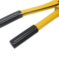 Heavy Duty Hydraulic Rebar Cutter Pliers Handheld Steel Bar Trimmer Tool With Case Cuts 5/8 Inch grip handles close up detail