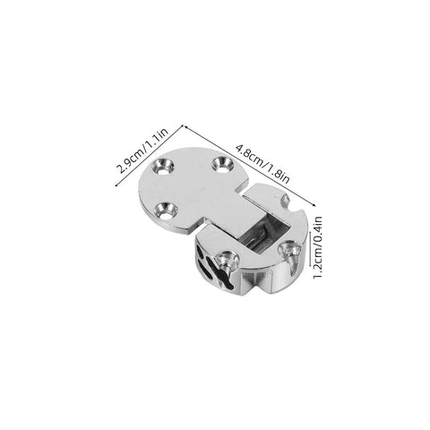Pro Grade Heavy Duty Hidden Folding Table Leaf Hinges 4 Pack Zinc Alloy Concealed 90 Degree Flush Cabinet Door Hinges dimensions