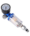 Spray Gun Pro Grade Air Pressure Regulator With 140 PSI 10 Bar Gauge And Inline Oil Water Trap Filter Separator