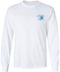 In The Curl Logo Men's Long Sleeve Heavy Cotton Tee White Size XL Surf Style With Ribbed Collar Durable Six Point One Ounce Soft Spun Cotton For Everyday Wear Great For Beach And Casual Weekend Surf.