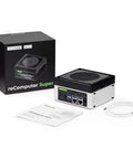 Edge AI Beast J4012 with NVIDIA Jetson Orin NX 16GB unit, box, cable, and manual on display for Vision AI, Robotics, Autonomous Machines.