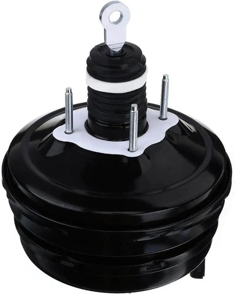 Premium Power Brake Booster Replacement 54-77205 for 2011-2016 Chrysler Town and Country black vacuum device top view.
