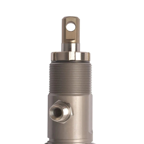 Close-up of Airless Spray Pump For Graco Ultra Max II Sprayers, Beefed Up Alloy Build, front view showing metal connections.