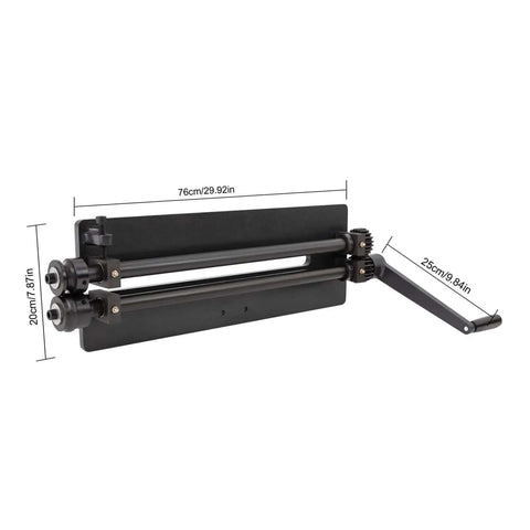 Bead Roller Beading Tool For Sheet Metal Fabrication With 6 Die Set One Sixteenth One Eighth One Quarter Step Dies And One Quarter Three Eighths One Half Bead Matrices 18 Gauge Capacity 18 Inch Throat Heavy Duty Metalworking Machine with dimensions 76x20x25cm