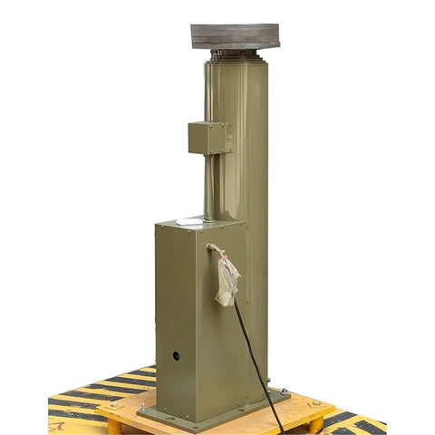 Beefy 10M Vehicle Mount Telescopic Mast For High Load Signal Lighting Equipment, metal section on wooden base