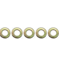 10mm Ball Studs Hardware Kit For Gas Springs And Lift Supports, 5 By 16 By 18 Thread, Half Inch Shank, Zinc Plated Silver, Includes 5 Studs, 5 Washers, 5 Nylock Nuts, Bolt-On Front Suspension Lift System Repair washers