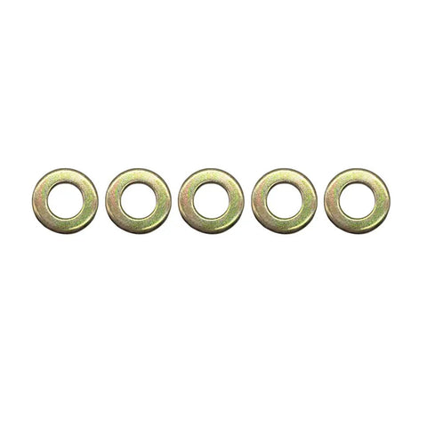 10mm Ball Studs Hardware Kit For Gas Springs And Lift Supports, 5 By 16 By 18 Thread, Half Inch Shank, Zinc Plated Silver, Includes 5 Studs, 5 Washers, 5 Nylock Nuts, Bolt-On Front Suspension Lift System Repair washers