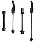 Quick Release Bicycle Axle Kit For Mountain Bikes Front And Rear Hollow Hubs With Steel Axles Black Quick Release Shafts 4 Piece Set