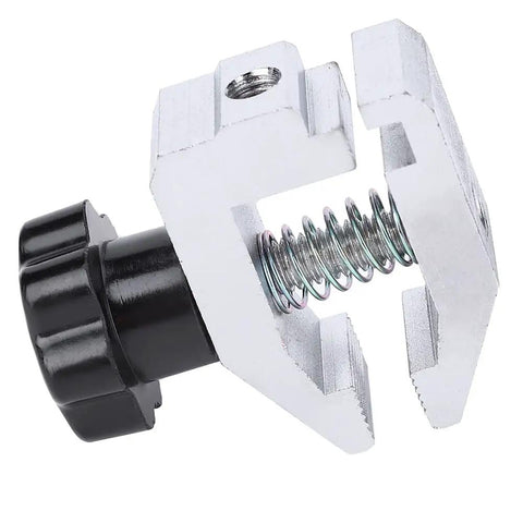 All Purpose Push Pull Force Tester 500N Clamp With Stainless Steel Jaw Clamp Micrometer Fixture For Tensile And Destructive Testing, silver jaw clamp