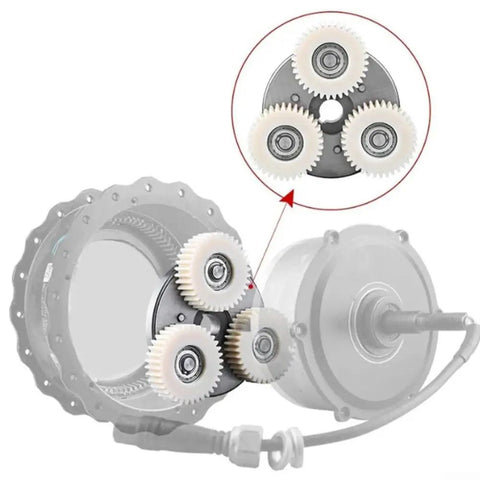 36T Nylon Gear For Bafang G062 Hub Motor 750W 1000W Electric Bike Clutch Gear Plastic Rear Hub Replacement