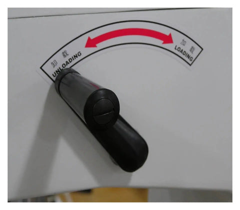 HR150A Manual Durometer Gauge Dead On Accurate Hardness Tester Meter dial showing loading and unloading instructions.