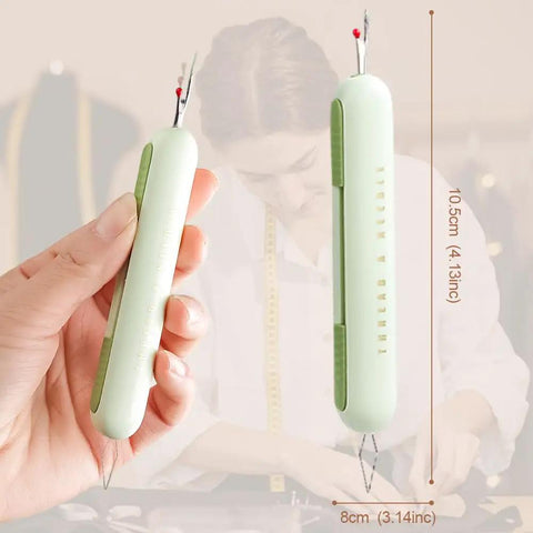 Pro Grade Two In One Needle Threader And Seam Ripper Tool For Sewing Upgraded 2024 Dual Head Seam Remover Integrated Threader