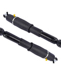 Pair Rear Air Suspension Strut Shock Kit Replacement For 02-14 Escalade, 07-13 Avalanche, shown in black with mounting hardware