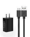 Black 5V USB Wall Charger For Boost Sport Jump Starters GB20 GB30 GB40 GB40HD GB50Pro GB70 GB70XL GB150 And Micro USB Devices Not For USB C Smart Charge Power Adapter UL Listed with micro USB cable