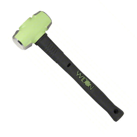 Beast Mode Heavy Duty 16 Inch Sledge Hammer With 8 Lb Head, Hi Vis Drop Forged Steel, Unbreakable Steel Core Handle, Anti Vibe Neck, Safety Plate Securing Head, Built For Demolition And Tough Construction Jobs