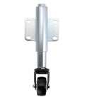 Spring Loaded Gate Caster Wheel Set For Wooden Gates And Yard Fences, 2 Inch Swivel Gate Wheel With Retractable 2.5 Inch Extension