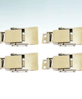 4 Pack Stainless Steel Heavy Duty Spring Loaded Toggle Latch Hasps For Doors And Cabinets Easy Install Adds Extra Security
