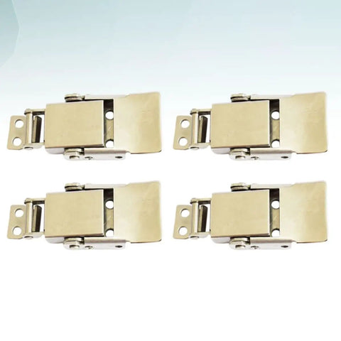 4 Pack Stainless Steel Heavy Duty Spring Loaded Toggle Latch Hasps For Doors And Cabinets Easy Install Adds Extra Security