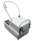 Game Changing 55L Commercial Fryer Oil Filter Cart Machine With Heavy Duty Motor And Mobile Base For Busy Kitchens showing rear view with hose.