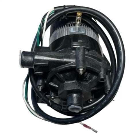 Top Shelf Hot Tub Circulation Pump Straight Up Spa Replacement Motor 230volts with wires and 3/4 inch barb connection.