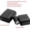 Matte Black Magnetic Clasp Set For Bracelet Making 11mm By 5.5mm Inner Hole Zinc Alloy Cord End Closures