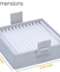 Replacement Vacuum Filter For Hand Vacuum Models P712 P713 P714K 18V A32VC04 019484001007, 2.56" x 2.64" x 0.6" dimensions