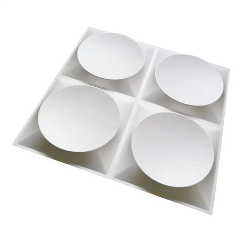 White 3D Wall Panels Moon Surface Design Set Of 12 Tiles Covering 32 Sq Ft Waterproof Paintable With Any Household Paint Easy To Clean