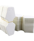 White Kraft Jewelry Display Cards With Hole 400 Pack Hanging Card For Necklace Bracelet Earrings Hair Accessories Retail