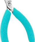 Micro Wire Stripper Pliers For 30 To 40 AWG With Adjustable Diameter, turquoise handles, and precision tips for tiny wires.